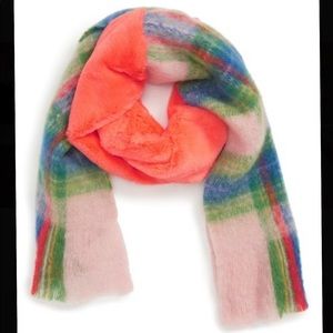 Leith faux fur collar scarf